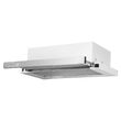 Einbaupaket Elektrobackofen Hausberg HB-8051IN, Klasse A, 76L, 2000W, Schwarz/Edelstahl, Einbaukochfeld HB-556IN, Gas, 4 Brenner, Gusseisengrill, Integrierte Teleskophaube HB-1285IN, Absorptionsleistung 420 m3/h, 2 Motoren, 60 cm, Weiß