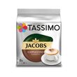 Tassimo Jacobs Cappuccino coffee capsules, 8 coffee capsules + 8 milk capsules, 260g
