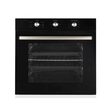Hausberg HB-8053NG Einbaupaket, Elektro, 2225 W, 71 l, 6 Funktionen, Umluft, Timer, Klasse A, Einbaukochfeld HB563NG, 4 Brenner, Gas, Glas, Schwarz, Teleskop-Einbauhaube HB1285NG, Saugleistung 420 m³/h, 2 Motoren