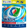 Detergent Capsule Pro Wash Universal 12 bucati