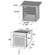 Hausberg Einbau-Elektrobackofen HB-8054NG, Klasse A, 71L, 2225W, Schwarz, Einbaukochfeld HB-567NG, Gas, 4 Brenner, GAS-Sicherheitssystem, Gusseisengrill, Glasmaterial, Schwarz