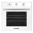 Einbaupaket Hausberg HB-8053AB, Elektrisch, Leistung 2225 W, 71 l, 6 Funktionen, Umluft, Timer, Klasse A, Einbaukochfeld HB-561, Gas, 4 Brenner, Teleskophaube HB-1280, Saugleistung 280m3/h, 1 Motor, 60 cm, Weiß