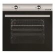 Einbaupakete HAUSBERG Backofen HB-8051IN, Elektro, 2000 W, 76 l, 4 Funktionen, Klasse A, Kochfeld HB-567NG, Gas, 4 Brenner, GAS-Sicherheit, Gusseisen, Glas, Dekorative Haube HB-2285NG, 60 cm, Aluminiumfilter, Schwarz/Edelstahl