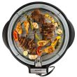 Elektrogrill HAUSBERG HB-540, 1600 W, Schwarz