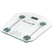 Hausberg HB-6001C elektronische Personenwaage, transparente Glasplattform, 150 kg maximal