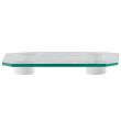 Hausberg HB-6001C elektronische Personenwaage, transparente Glasplattform, 150 kg maximal