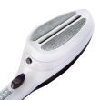 Vertikales Bügeleisen mit Keramiksohle Hausberg HB-7885MV, 1100 W, abnehmbares Zubehör mit 2 Bürsten, Lila