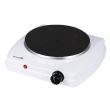 Plita electrica Hausberg HB-519AB, Alb, 1 arzator, Putere 1500W, Termostat