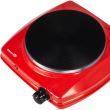 Hausberg HB-519RS Elektrokochfeld, Rot, 1 Brenner, Leistung 1500W, Thermostat