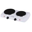 Plaque de cuisson électrique Hausberg HB-520AB, 2 500 W, équipée de 2 boutons de température, blanche