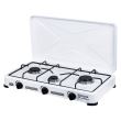 Cuisinière à gaz 3 feux ERT-MN 208, blanche