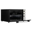 Hausberg HB-8020 Elektrobackofen, 70l Fassungsvermögen, Turbolüfter, Innenbeleuchtung, Doppelglas, Schwarz