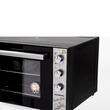 Hausberg HB-8020 Elektrobackofen, 70l Fassungsvermögen, Turbolüfter, Innenbeleuchtung, Doppelglas, Schwarz