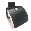  Toilettenpapierhalter, mit Klappe, schwarz