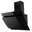 Hotte décorative encastrable Hausberg HB-1385, puissance d&#39;absorption 650 mc/h, 60 cm, commande tactile, filtre en aluminium, noir