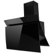 Hotte décorative encastrable Hausberg HB-1385, puissance d&#39;absorption 650 mc/h, 60 cm, commande tactile, filtre en aluminium, noir