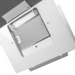 Hotte décorative encastrable Hausberg HB-1390, puissance d&#39;absorption 650 mc/h, 60 cm, commande tactile, filtre en aluminium, blanc