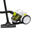 Aspirateur sans sac Hausberg HB-2090VR, 800-1200 W, capacité de 1,5 L, aspiration à sec, cyclonique, filtre HEPA, blanc-vert