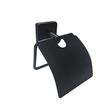  Toilettenpapierhalter, mit Klappe, schwarz