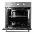 Built-in electric oven Hausberg HB-8044IN, 58L, 1600W, 8+1 programs, turbo fan, timer, glass, 2 trays, grill