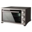 Hausberg HB 9320 Elektrobackofen, 1420 W, 38 L, Timer, Thermostat, 2 Bleche, Grau/Schwarz