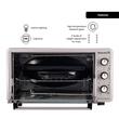 HAUSBERG HB-8015 Elektrischer Umluftofen, 1800 W, Doppelglas, 48 l, Innenbeleuchtung, Timer, 5 Garprogramme, regelbarer Thermostat 250 Grad, Edelstahl/Schwarz