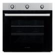 Hausberg Einbaupaket Elektrobackofen HB-8053IN, Klasse A, 71L, 2225W, Schwarz/Edelstahl, Einbaukochfeld HB-555, 4 Brenner, Gas, Edelstahl, Dekorative Einbauhaube HB-1220, Absorptionsleistung 450 m3/h, 2 Motoren, 60 cm, Edelstahl