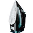 Hausberg HB-7898NG Bügeleisen, Keramiksohle, Dampfstrahl 18g/min, Sprühfunktion 2000-2300W, Schwarz/Blau