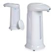Distributeur de savon automatique avec capteur, 340 ml, plastique résistant, 4 piles AAA, 1,5 V incluses, blanc