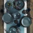 Color-X Tafelservice, 24-teilig, 6 Personen, Porzellan, blau, Kutahya Porselen