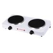Plaque de cuisson électrique Ertone MN200AB, 2 000 W, 2 feux, blanche