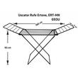 Ertone Wäschetrockner, ERT-MN G93U, Gestelltyp, trägt 18 kg