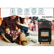 Paket LPG-Gasherd Hausberg HB-1010NG, Piezozündung, 4,2kW, Schwarz, Flaschenuhr, 1m Gasschlauch MN2015 und 2 Schlauchschellen