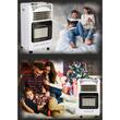 Ensemble cuisinière à gaz GPL (bouteille) Hausberg HB-1010AB, allumage piézoélectrique, 4,2 kW, blanc, horloge à bouteille, 1 m de tuyau de gaz MN2015 et 2 colliers de serrage