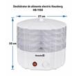 Déshydrateur alimentaire électrique Hausberg HB-1150, thermostat réglable, puissance 250 W, moteur en cuivre