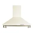 Rustikales Einbaupaket, Hausberg HB-8050 Elektrobackofen, Klasse A, 57l, Umluft, Beige + Einbaukochfeld HB-570, 4 Brenner, Gas, Glas + Dekorative Dunstabzugshaube HB-1500, 60cm, Aluminiumfilter, Beige