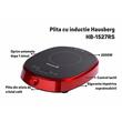 Hausberg HB-1527RS Induktionskochfeld, 2000W, Touch-Bedienung, eine Kochzone, Rot