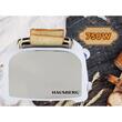 Grille-pain 2 tranches Hausberg, HB-190AB, 750 W, déclenchement automatique, blanc