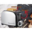 Hausberg 2-Scheiben-Toaster, HB-190NG, 750W, automatische Auslösung, Schwarz