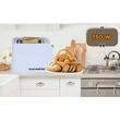 Toaster Hausberg HB-195VR, 750 W, 2 slices, defrost function, reheat function, 6 power levels, White/Green