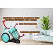 Aspirateur sans sac Hausberg HB-2010VR, 700 W, capacité 3 L, aspiration à sec, cyclonique, filtre HEPA, blanc-vert