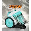 Aspirateur sans sac Hausberg HB-2010VR, 700 W, capacité 3 L, aspiration à sec, cyclonique, filtre HEPA, blanc-vert