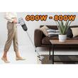 Aspirateur vertical 2 en 1 HAUSBERG HB-2024AB, sans sac, aspiration à sec, 2 vitesses, moteur turbo, 0,7 L, 600-800 W, blanc