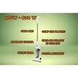 Aspirateur vertical 2 en 1 HAUSBERG HB-2025AB, sans sac, aspiration à sec, filtre Hepa, 0,5 L, 600-800 W, noir-blanc