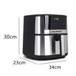 Digital Hot Air Fryer HAUSBERG HB-2363IN, 1650-1900 W, 12 programs, 7.5L capacity, cooling fan, adjustable temperature, 60 minute timer, Stainless steel