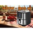 Air Fryer HB-2365, 1800 W, 5.2 L, Timer, overheat protection, cool handle, LCD display