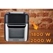 Oil-free fryer-Hot air oven, Air Fryer HAUSBERG HB-2370, 12 programs, capacity 12L, power 1800-2000W, temperature adjustment 80-200°C