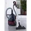Aspirateur sans sac HAUSBERG HB-2822MV, 1200-1600 W, multicyclone, aspiration à sec, capacité de 2 litres, filtre HEPA, contrôle de vitesse, enrouleur de câble automatique, violet-noir