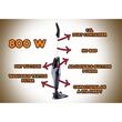HAUSBERG HB-2827NG 2-in-1 Handstaubsauger, beutellos, Trockensaugen, waschbarer Textilfilter, 1,2 l, 800 W, schwarz
