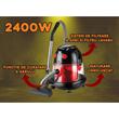 Vacuum cleaner with water filtration Hausberg HB-2880, Power 2400W, Capacity 20L, Noise Level 85dB, Washable Filter, Red/Black